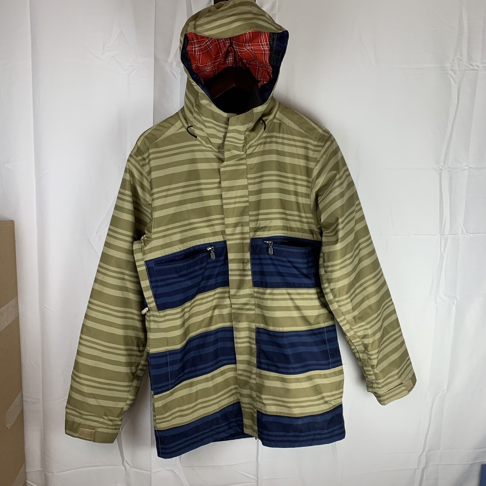 BONFIRE Men's Plaid Snowboarding‎ XS Long Fit Jacket Coat